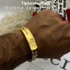 دستبند رولکس مردانه طلایی