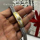 دستبند رولکس طلایی استیل با قفل کشویی (Glidelock)