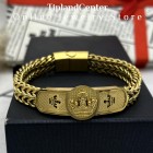 دستبند مردانه تاج مشابه طلا