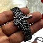 دستبند بنگل مردانه فروهر استیل رنگ ثابت