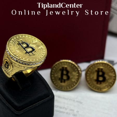 انگشتر بیت کوین مشابه طلا
