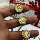 انگشتر مردانه لنگر مشابه طلا نگین دار