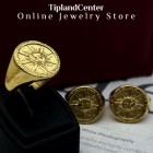 انگشتر مردانه طرح خورشید مشابه طلا