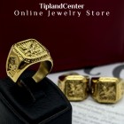 انگشتر عقاب در حال شکار طرح طلا