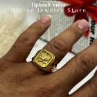 انگشتر عقاب در حال شکار طرح طلا