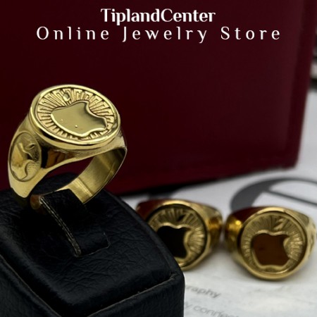 انگشتر طرح لوگو اپل مشابه طلا