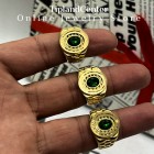 انگشتر نگین سبز رولکس مردانه مشابه طلا