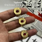 انگشتر رولکس مردانه با نگین قرمز مشابه طلا