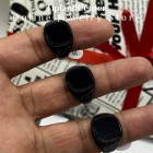 انگشتر مونت بلان تمام مشکی مردانه با صفحه مربعی شکل