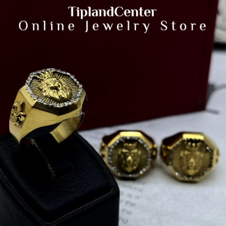 انگشتر شیر طرح طلا