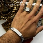 ست دستبند انگشتر مردانه رولکس استیل