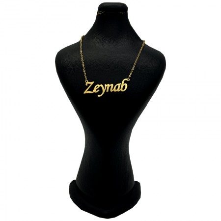 گردنبند اسم زینب با فونت لاتین
