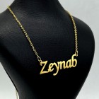 گردنبند اسم زینب با فونت لاتین