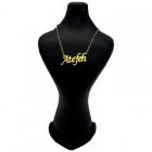 گردنبند اسم عاطفه با فونت انگلیسی